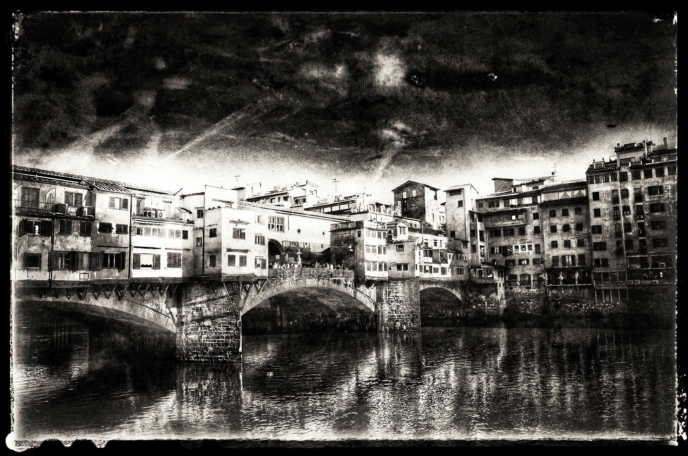 Ponte vecchio 100 anni fa'