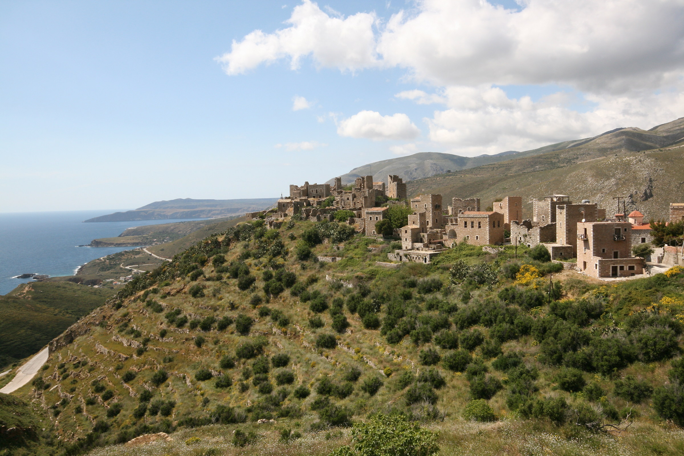 Peloponneso, Mani, Vathia, l'insediamento tradizionale