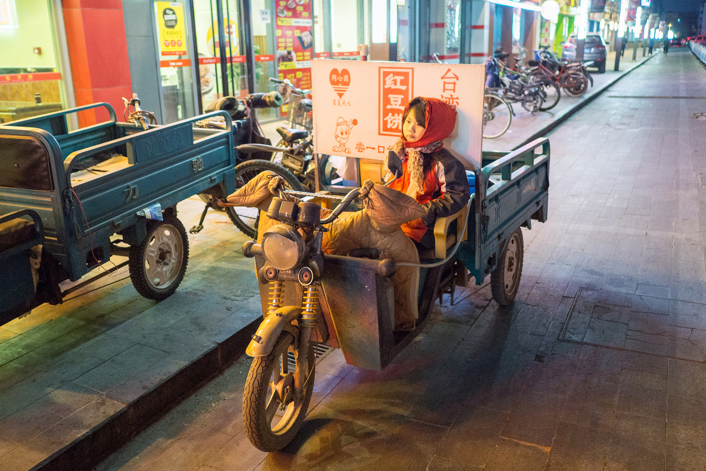 Waiting for his father