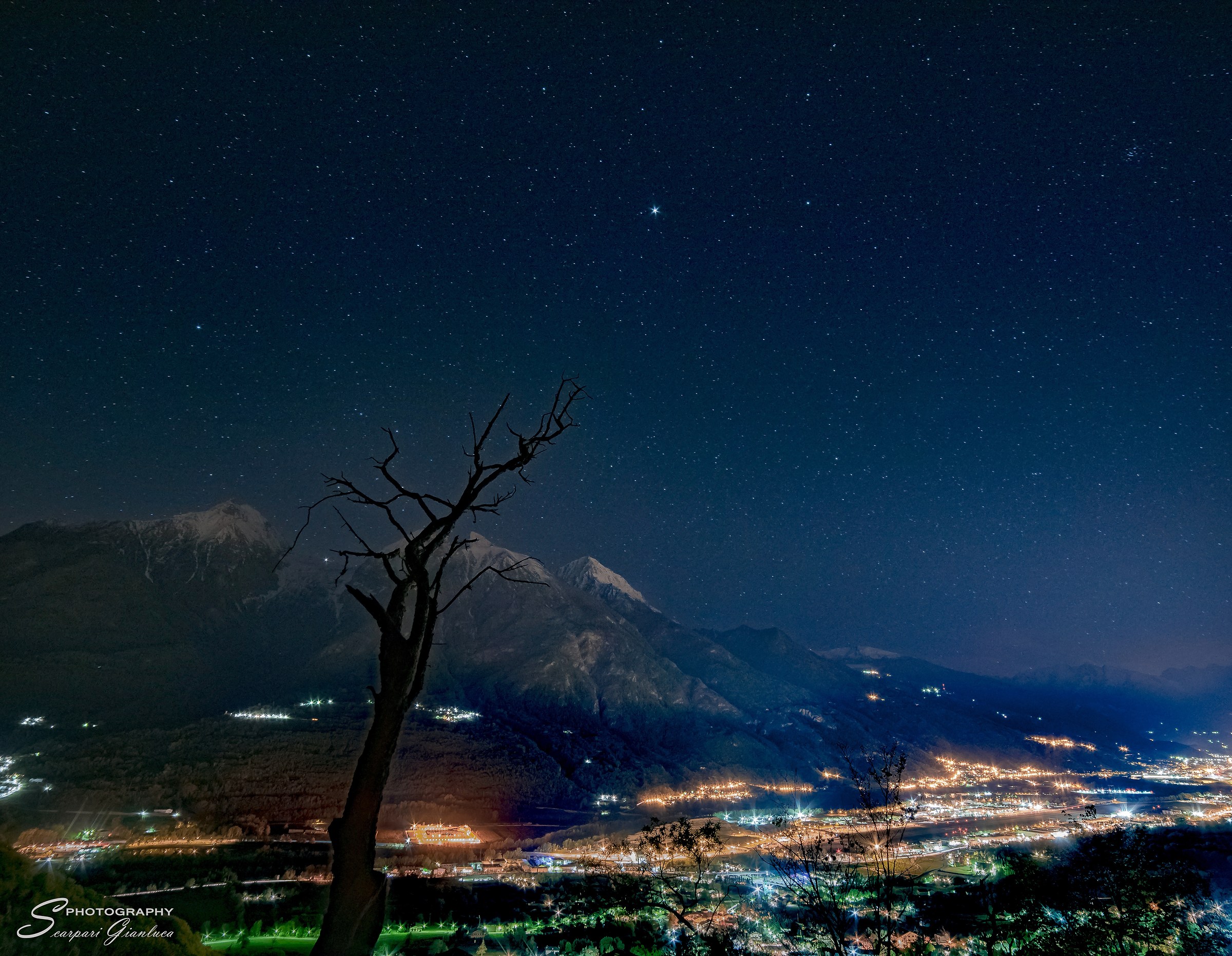 Aosta vista dal Castello di Quart
