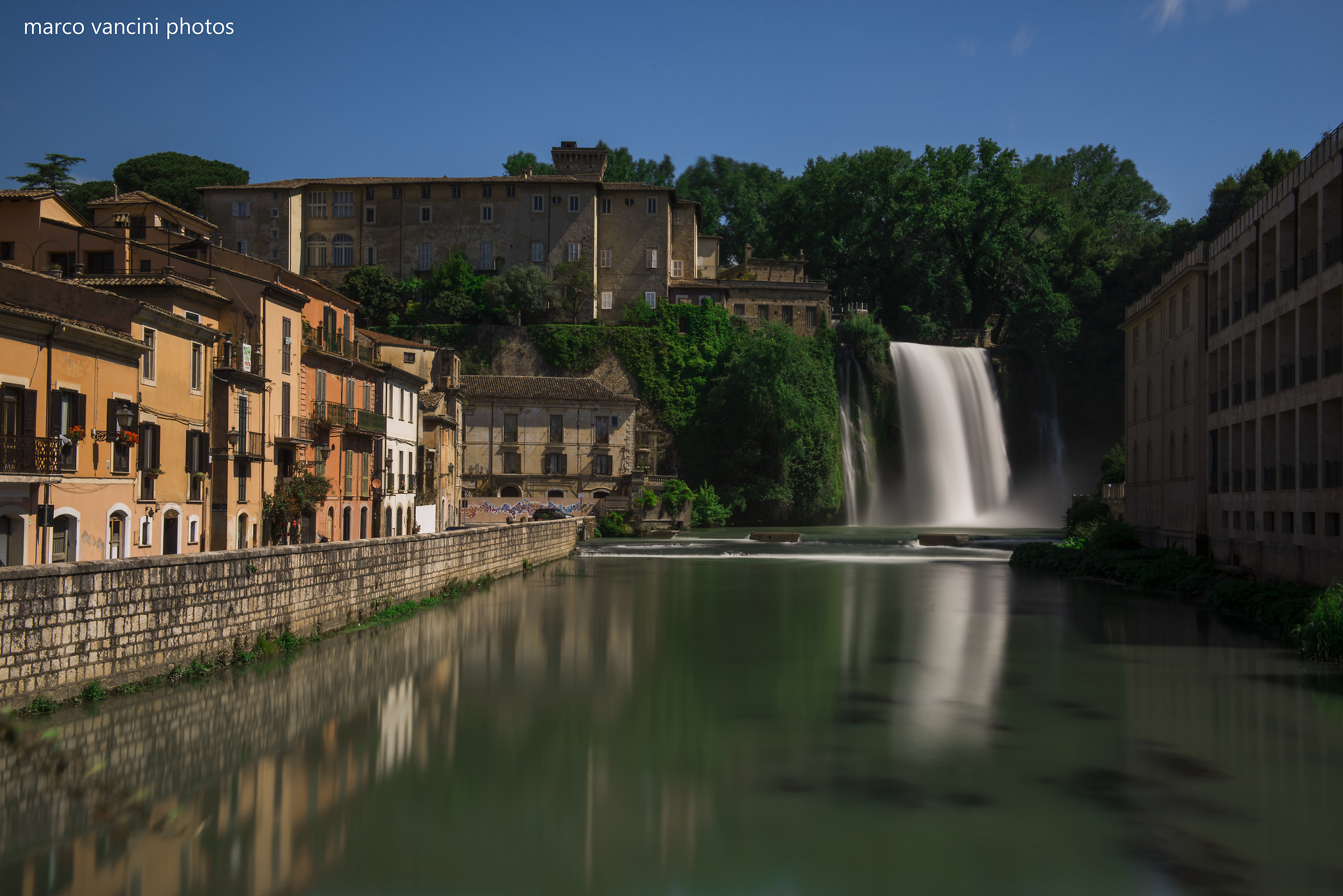 The waterfall in the country