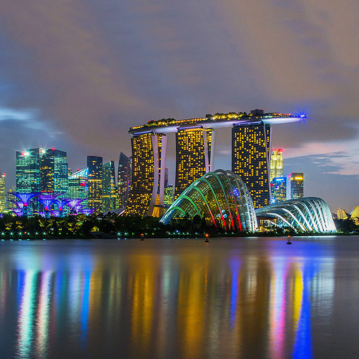 Singapore Cloud Forest  Flower Dome & Marina