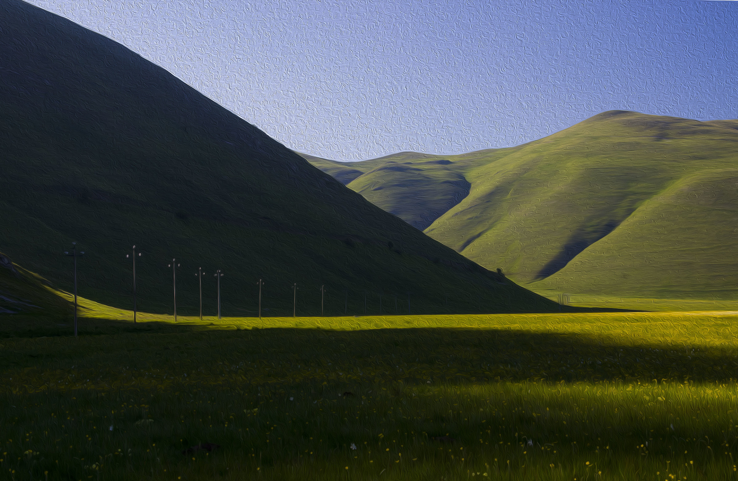 dipinto del Castelluccio di Norcia