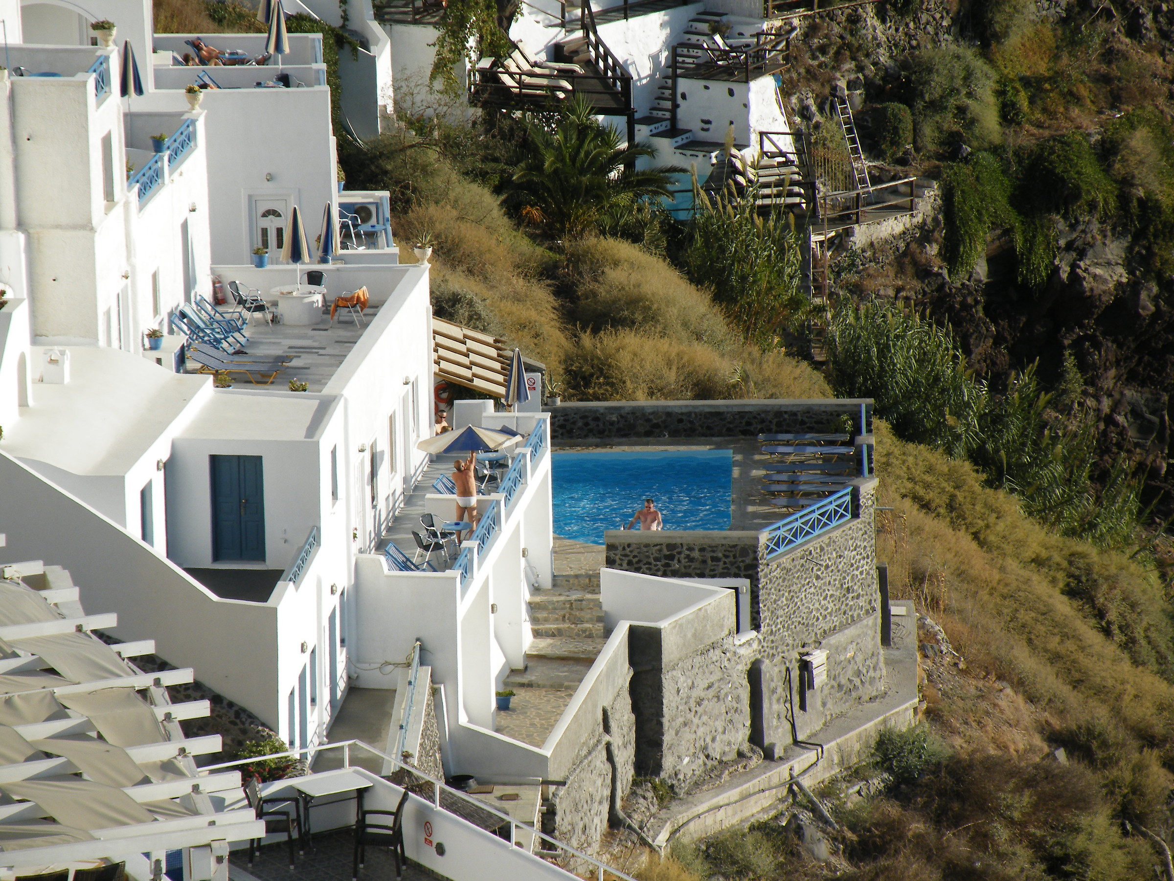 Oia-villa sulla scogliera