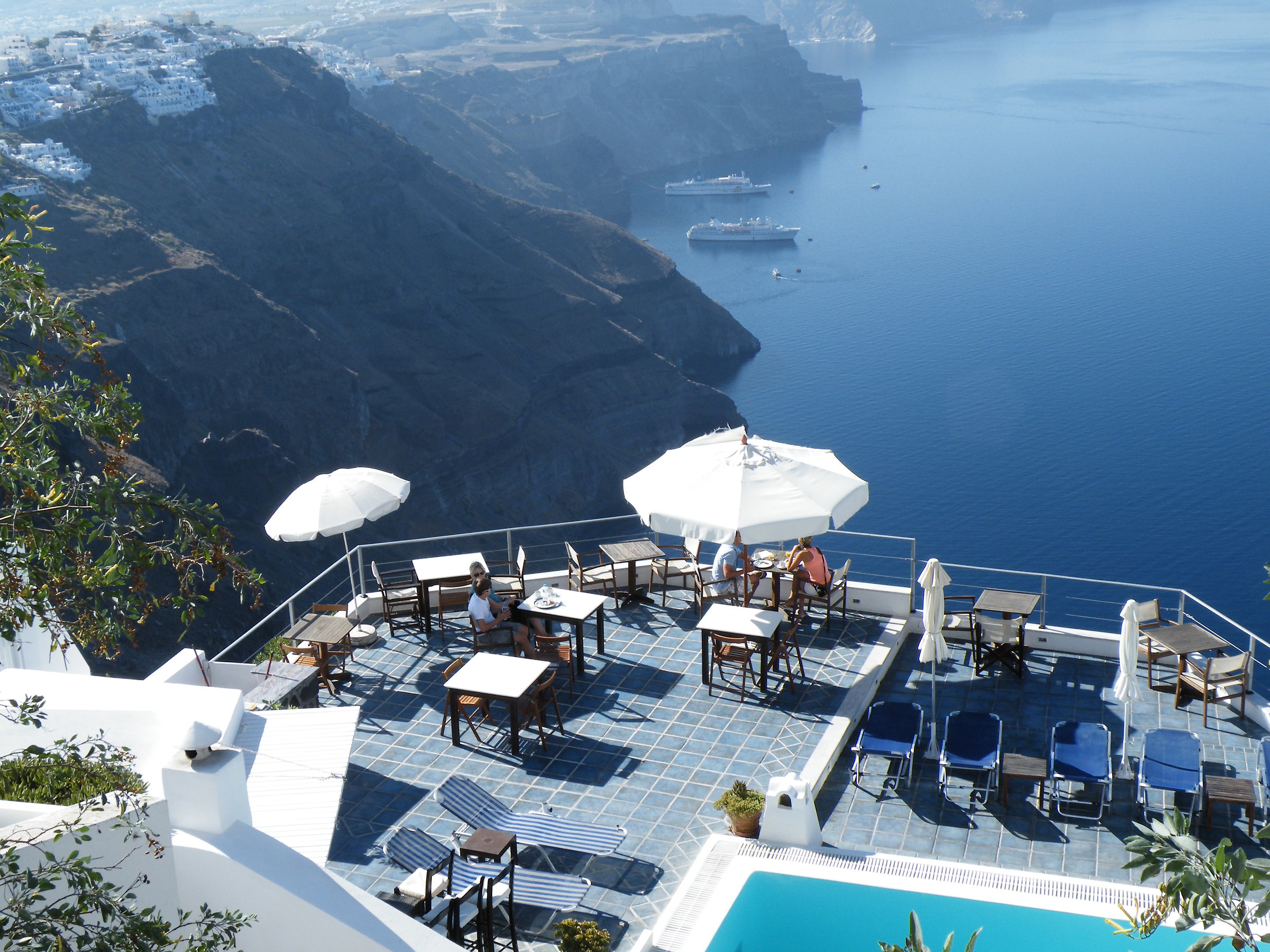 terrazza sul mare a Oia