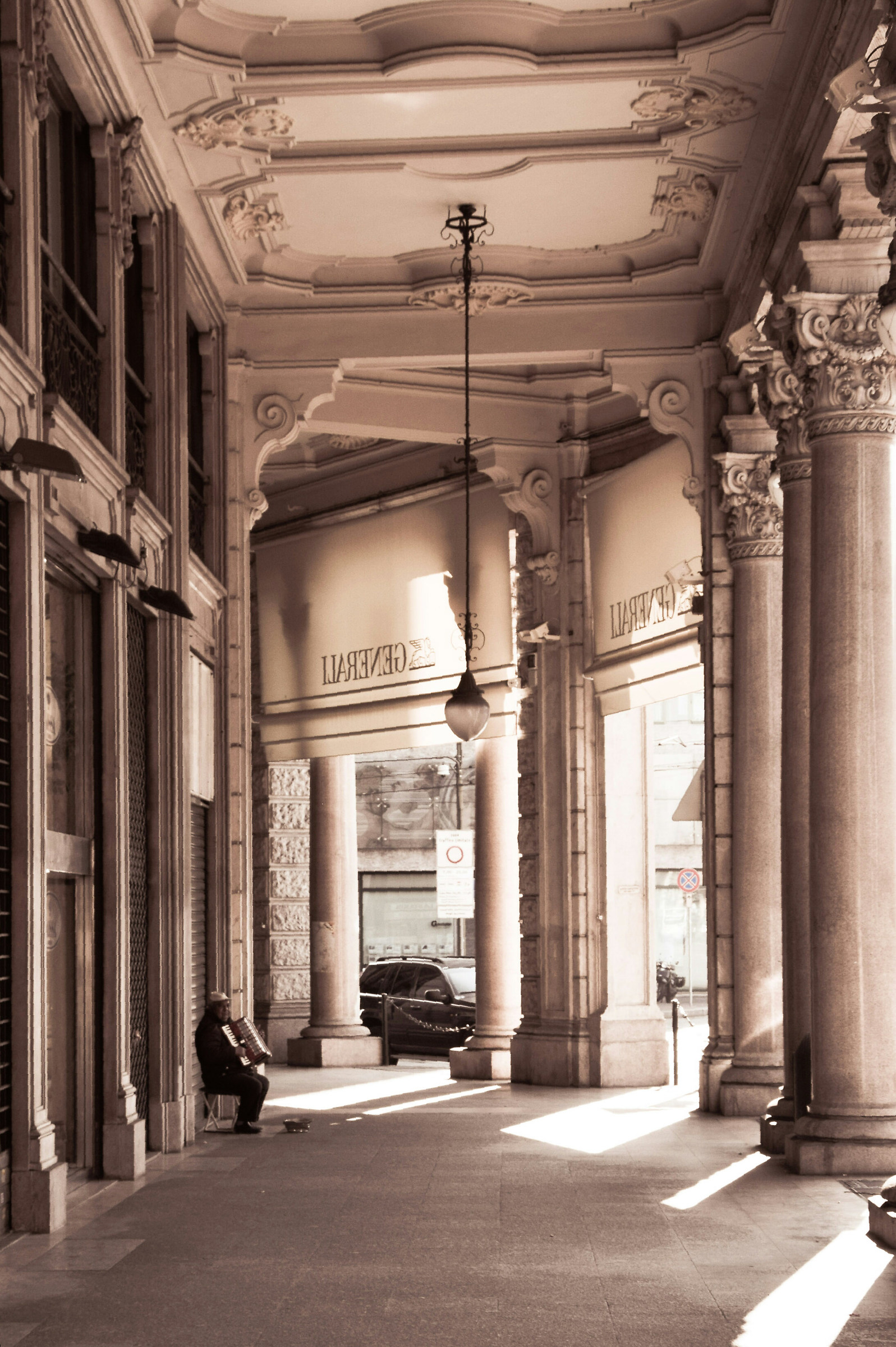 Arcades in Turin