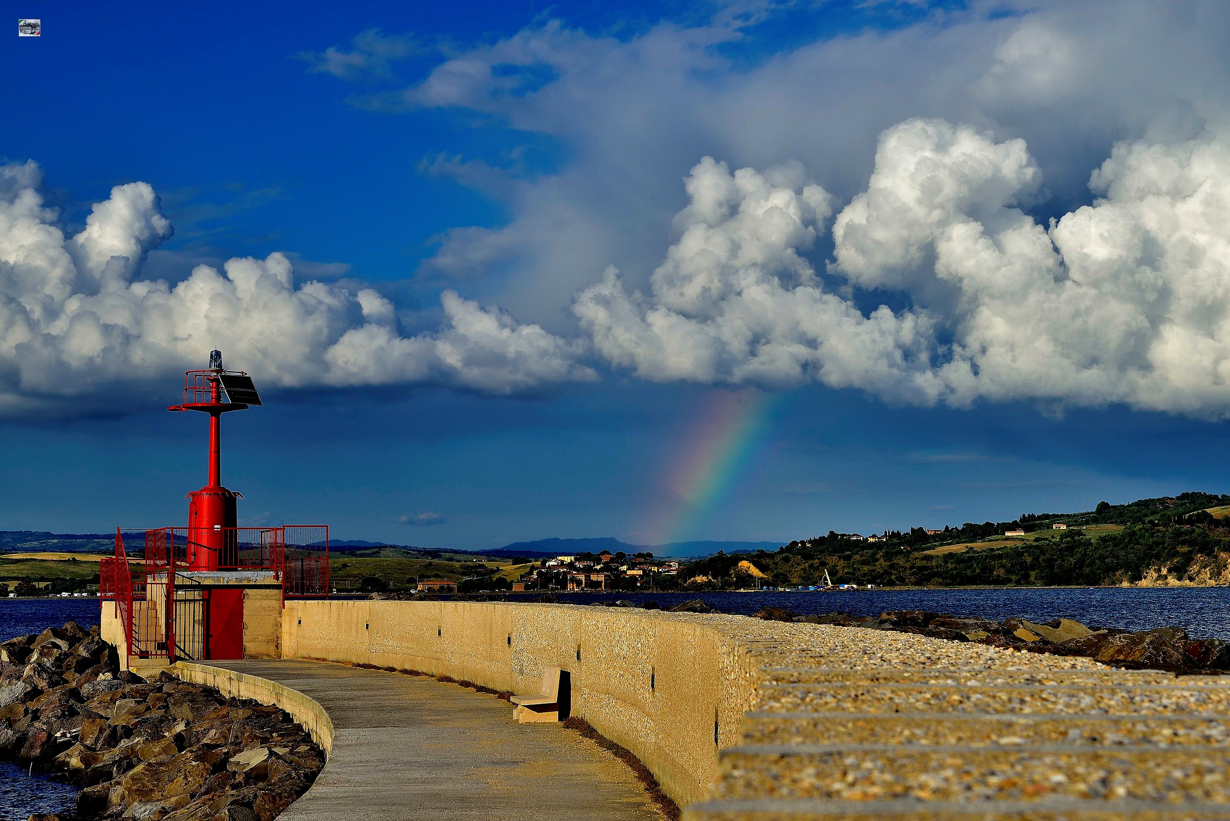 Red, green, yellow, blue