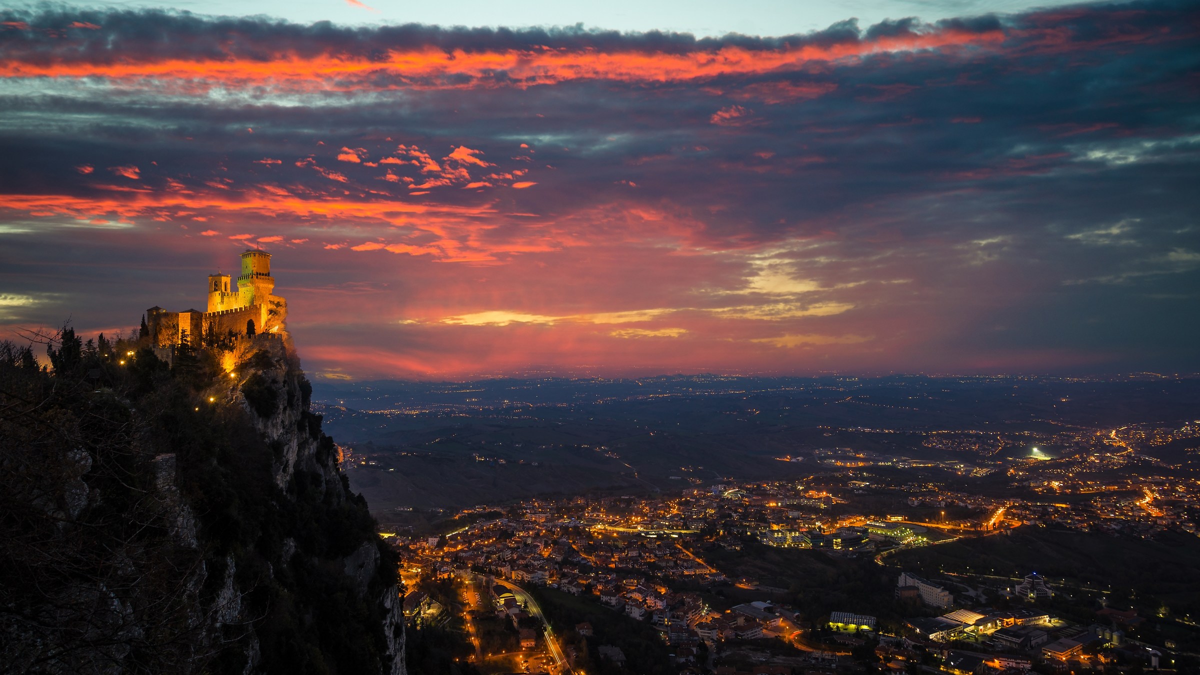 Sunset from San Marino