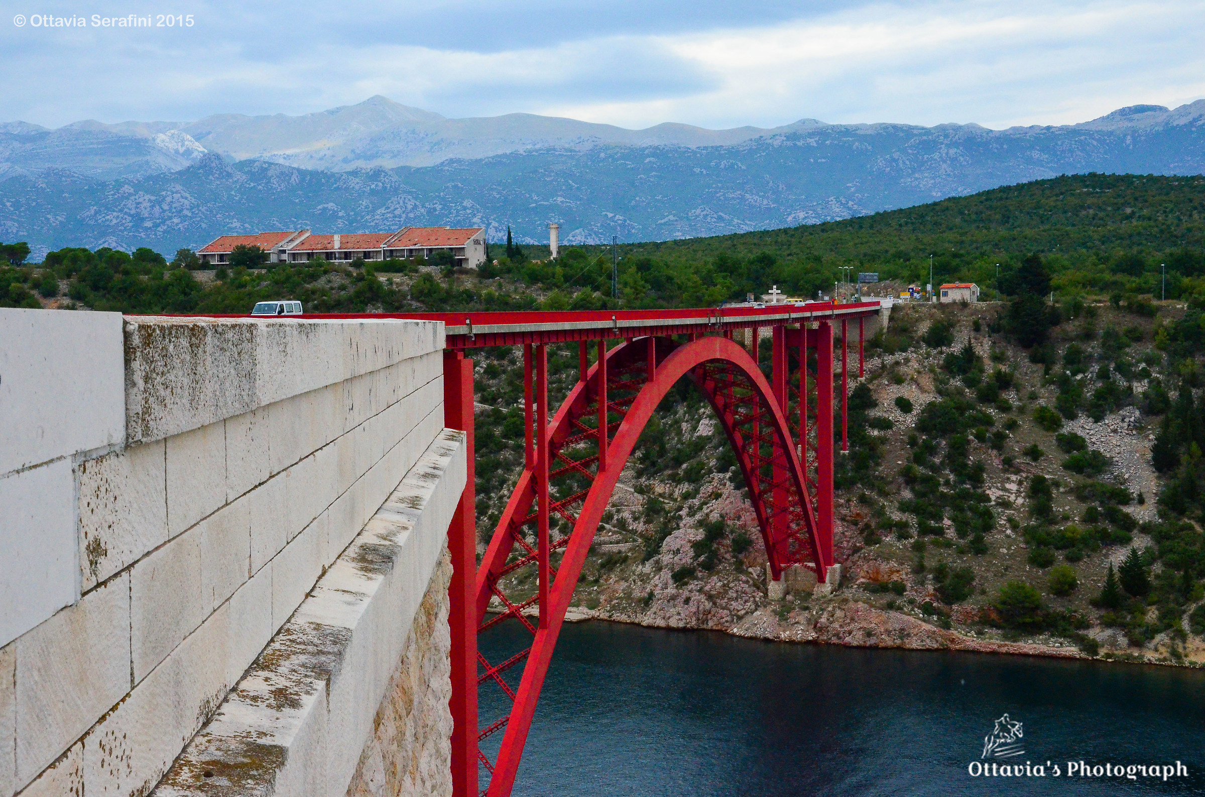 the Maslenica bridge.