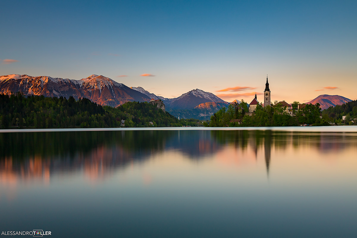 Sunset in Bled