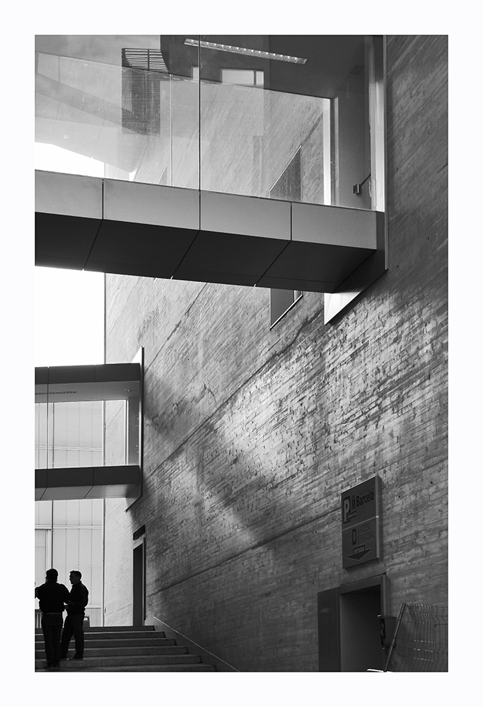 - Concrete and glass -