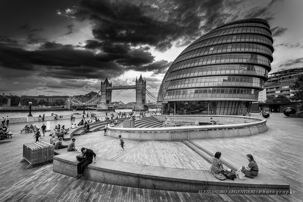 London - City Hall and Tower Bridge