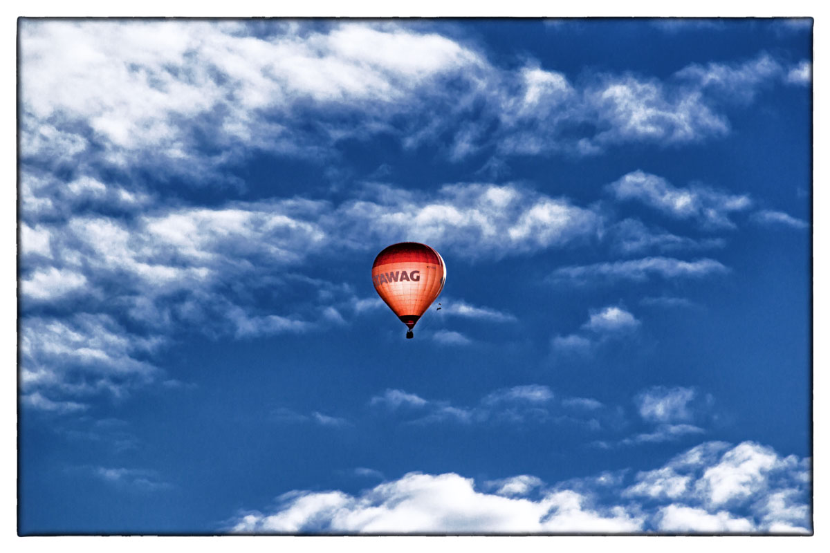 In the blue painted blue