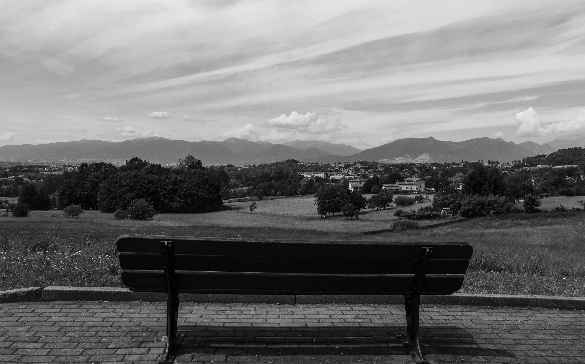 Admiring the view B / N Monticello B.za