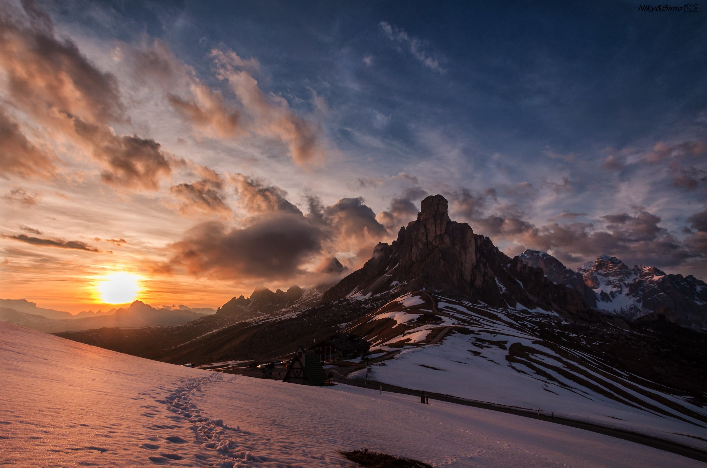 Tramonto al Passo Giau