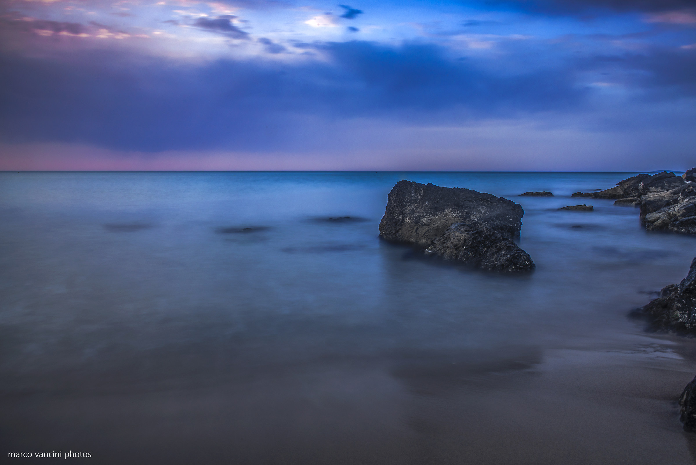 tempi lunghi sulla spiaggia