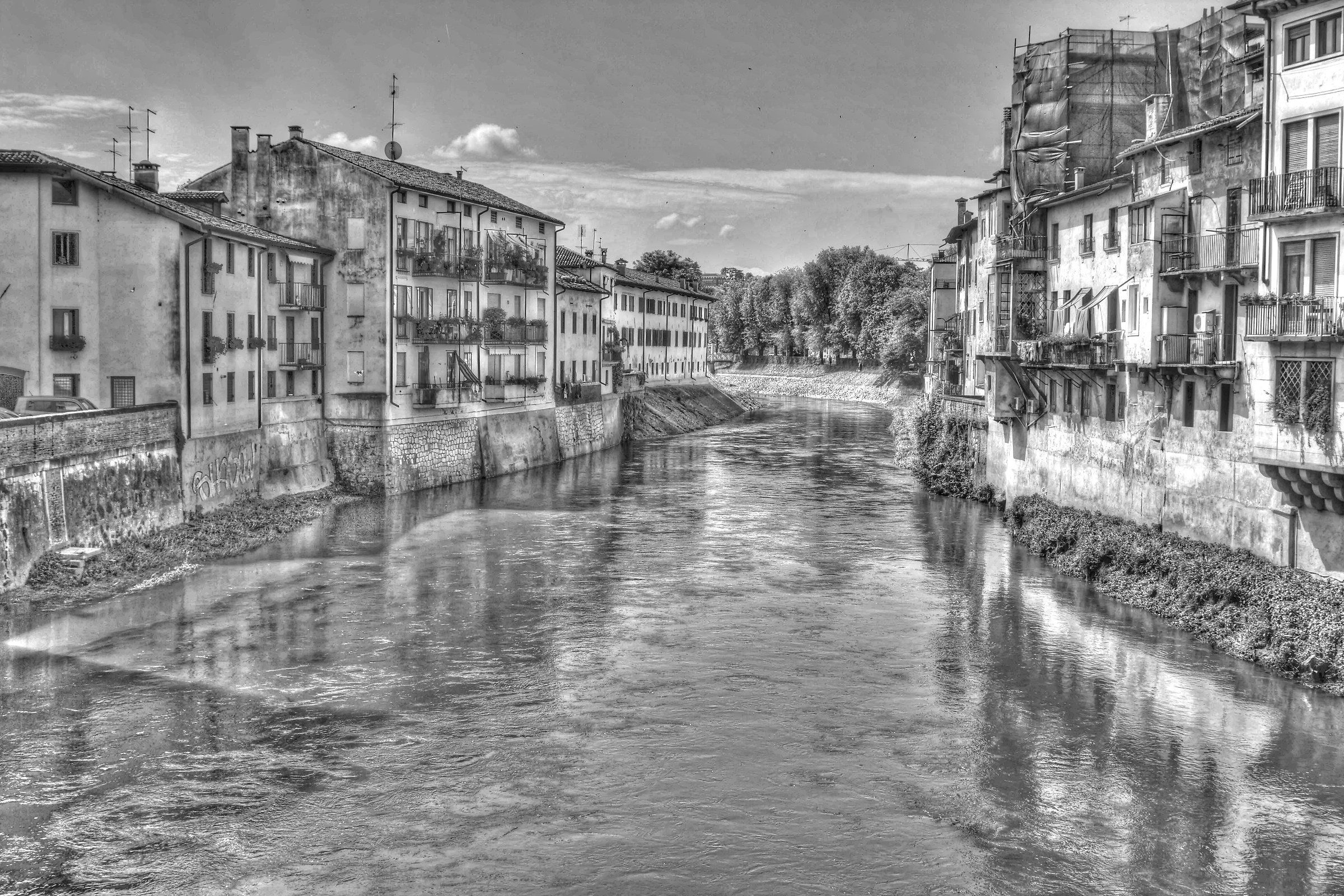 The Bacchiglione from the Angels bridge - Vicenza