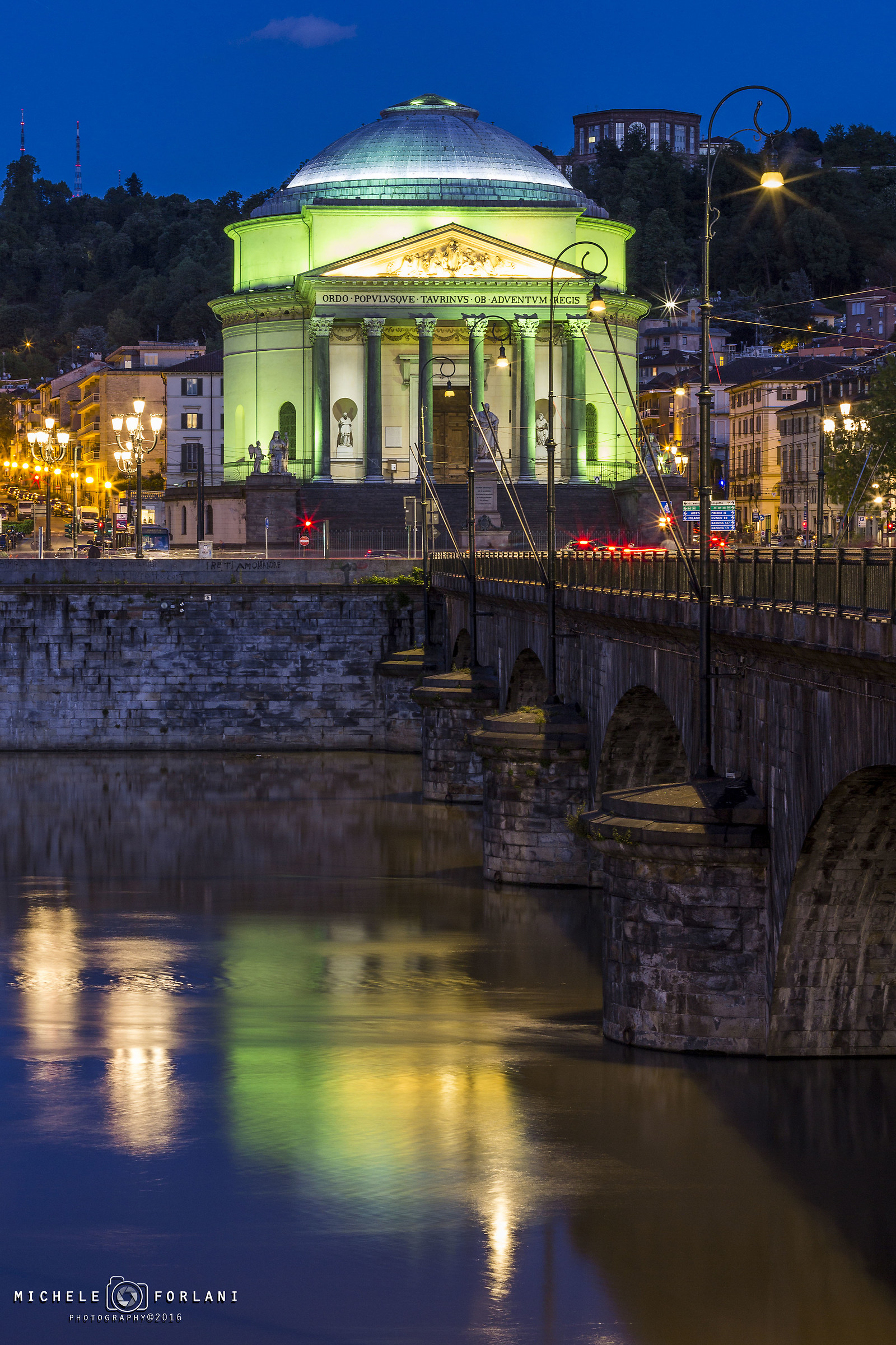 Lighting of the Great Mother lights, Turin