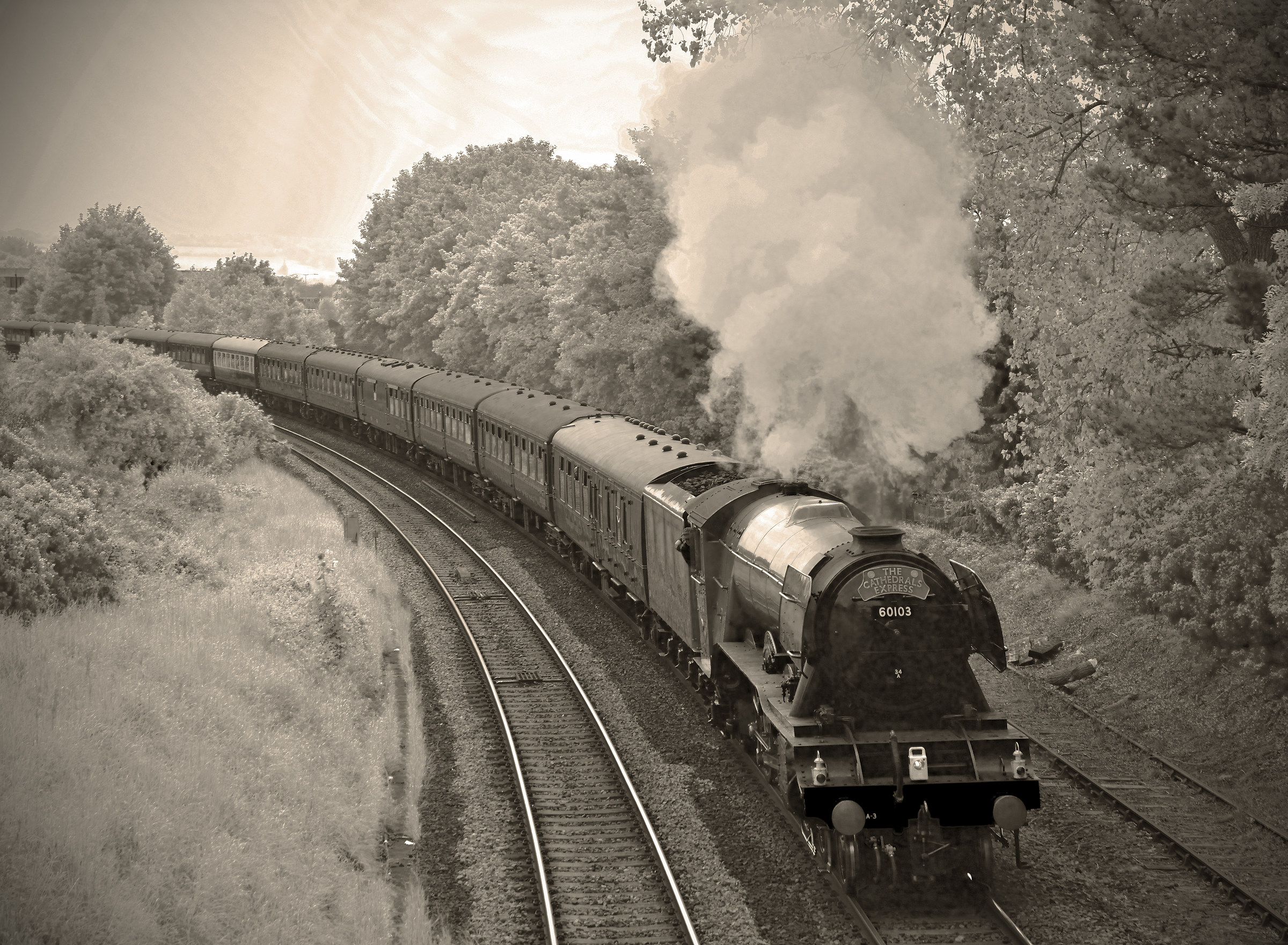 The 'Cathedrals Express' Steam Train
