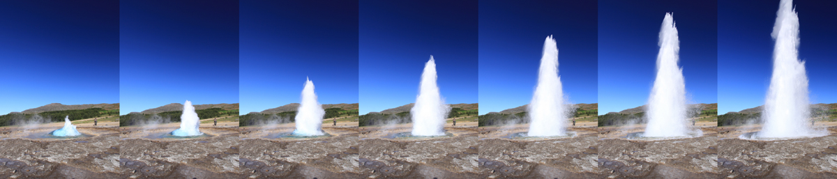 Strokkur geyser sequence 1