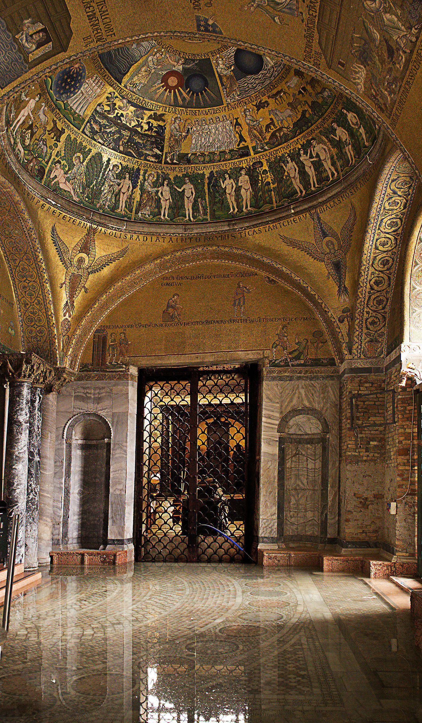 High water in the Basilica