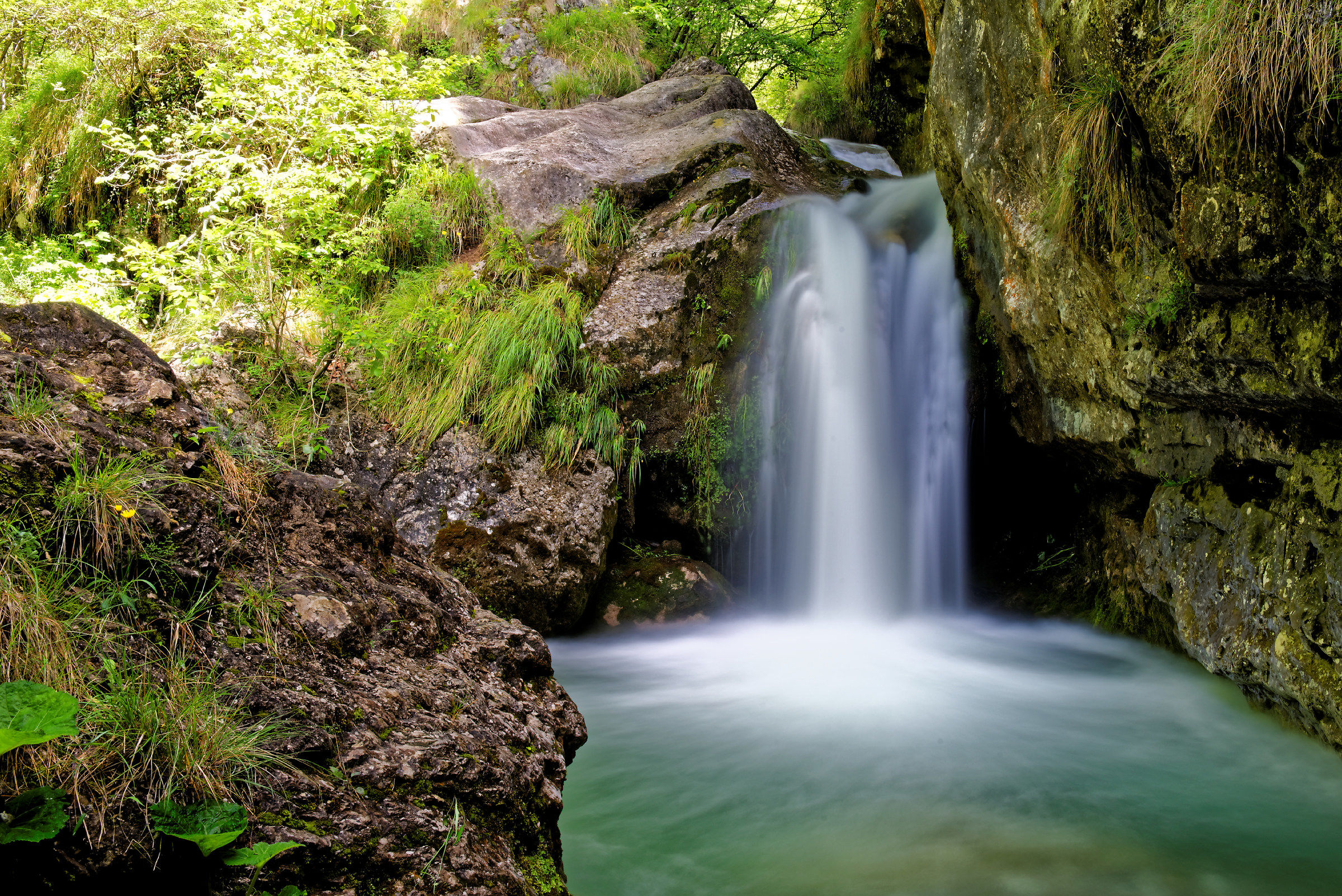 Waterfall in Val d'Inzino