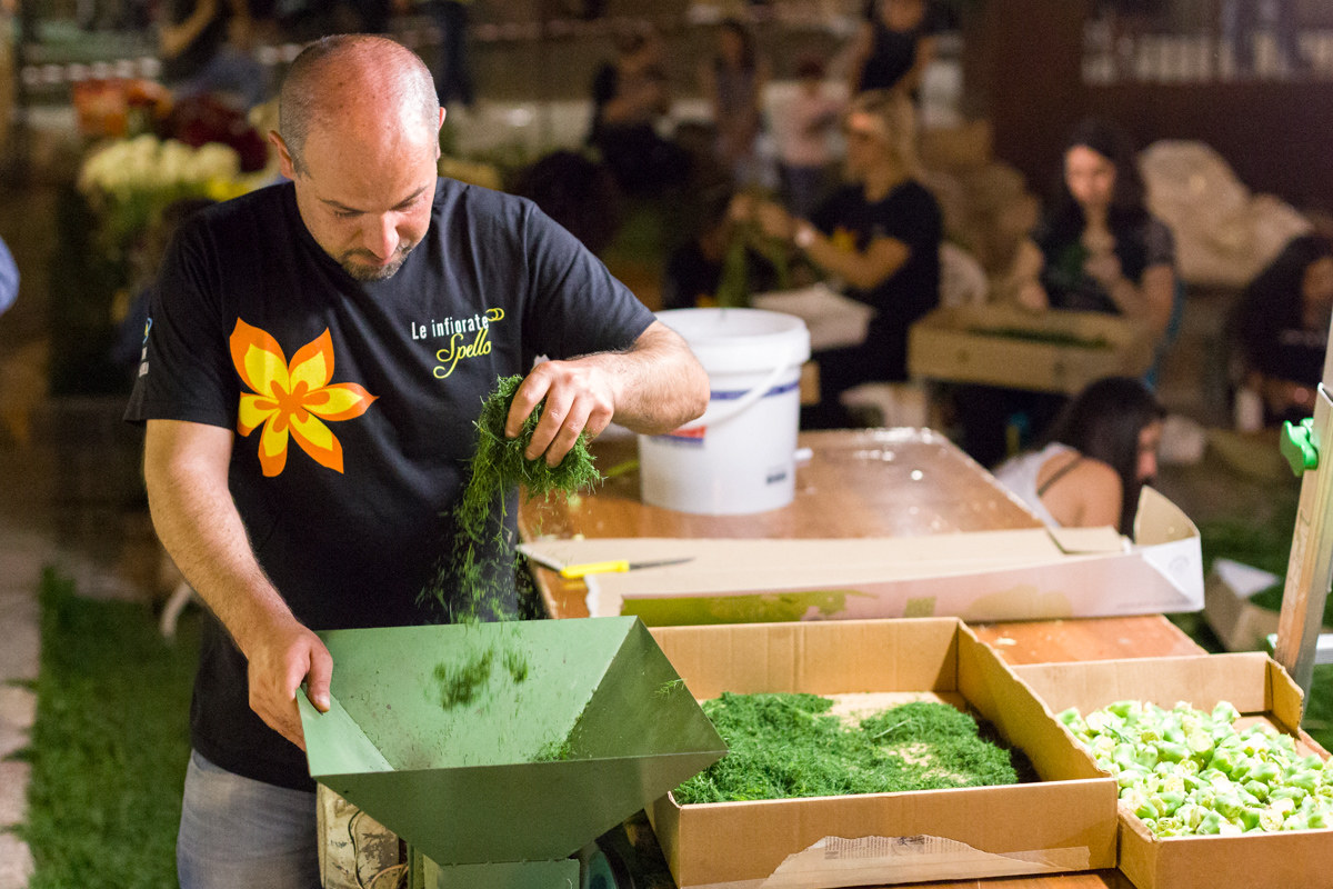 Spello, adorned with flowers