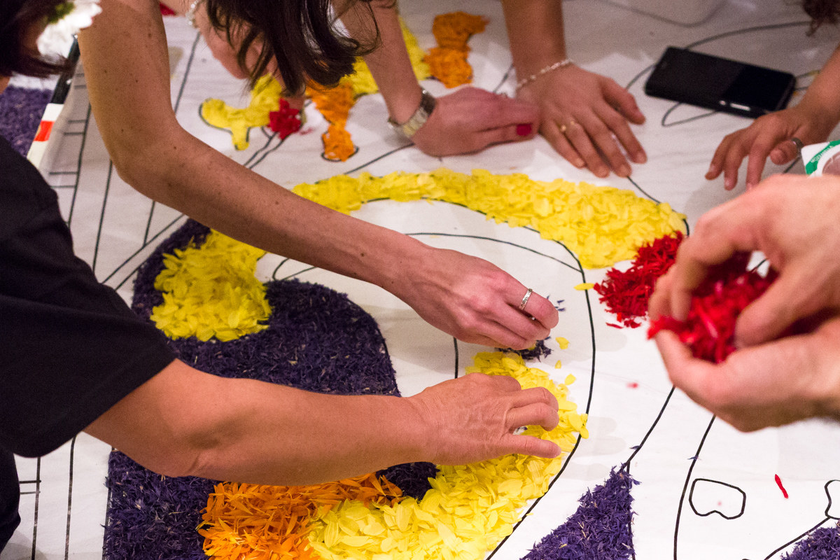 Spello, adorned with flowers