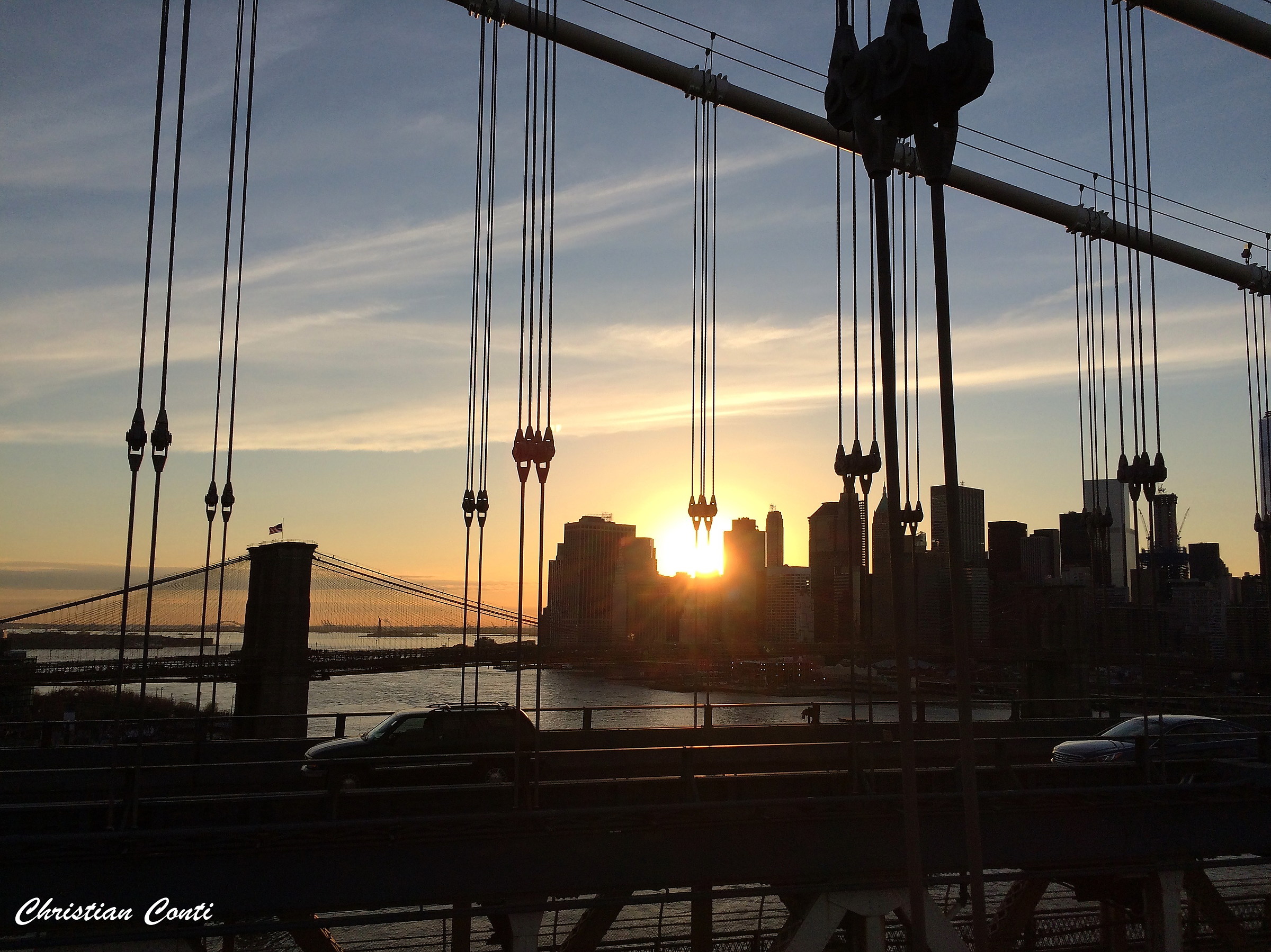 BurningLowBrooklynBridge