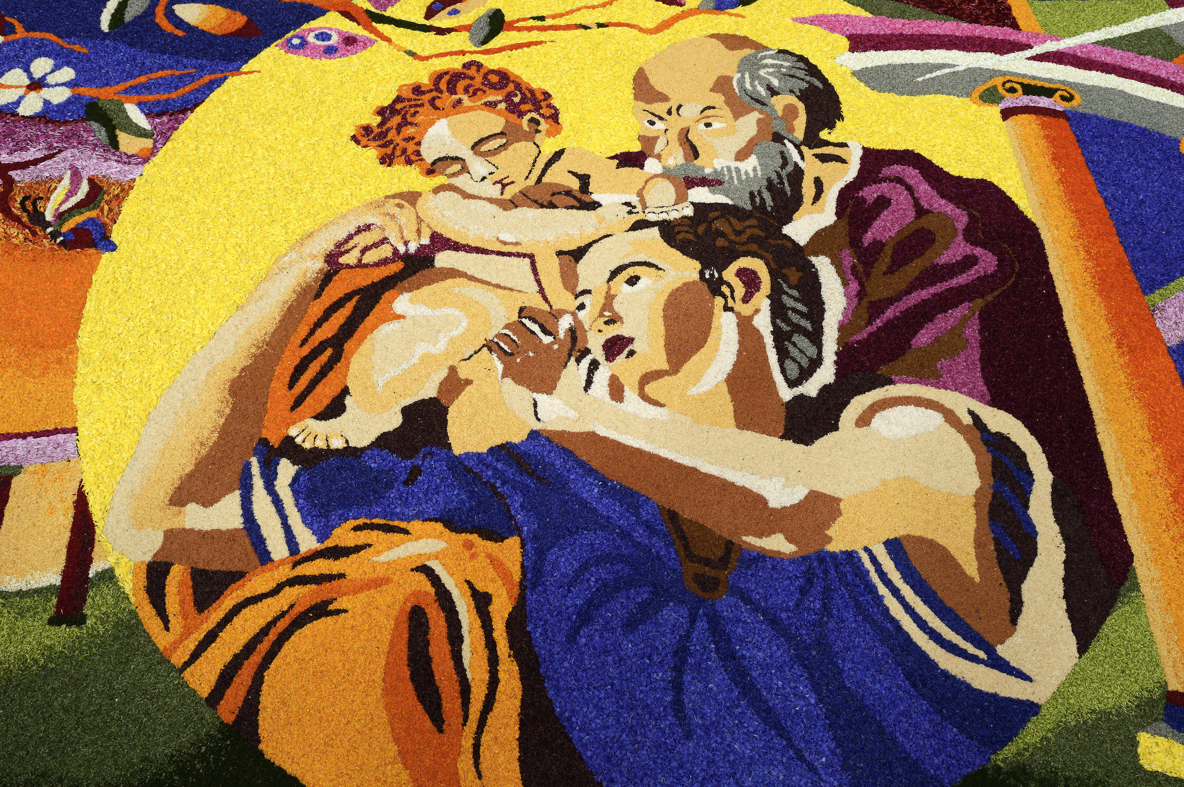 Infiorata of Spello (detail)