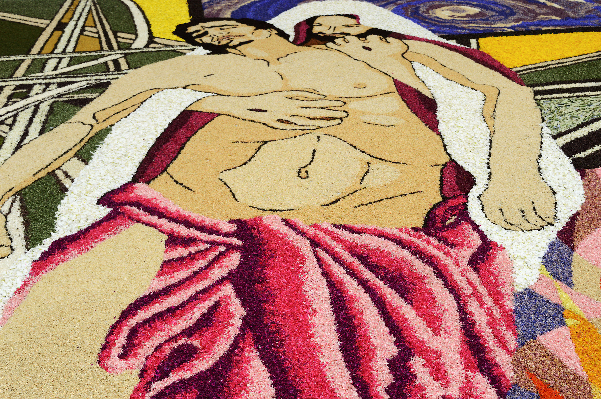 Infiorata of Spello (detail)