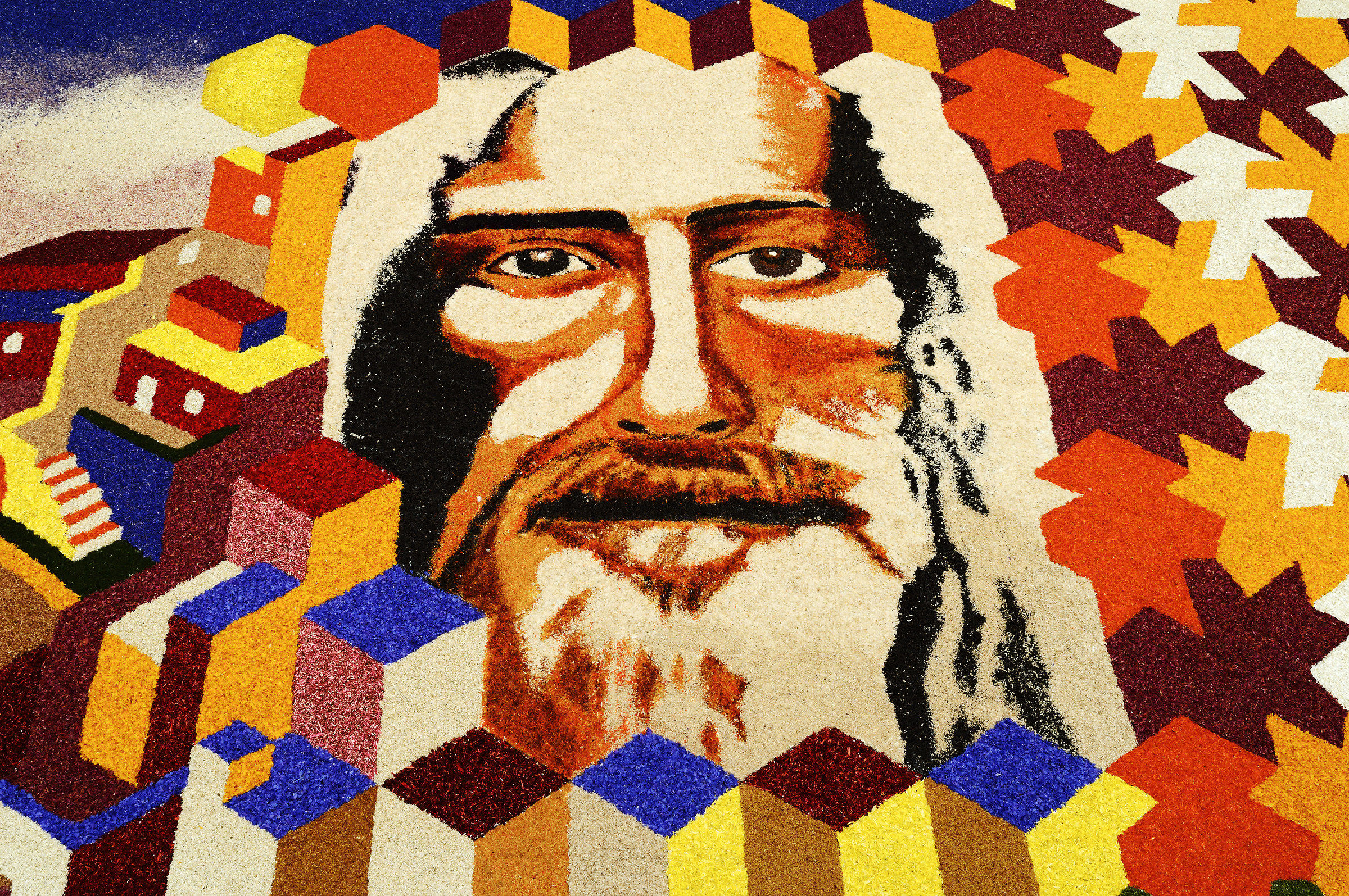 Infiorata of Spello (detail)