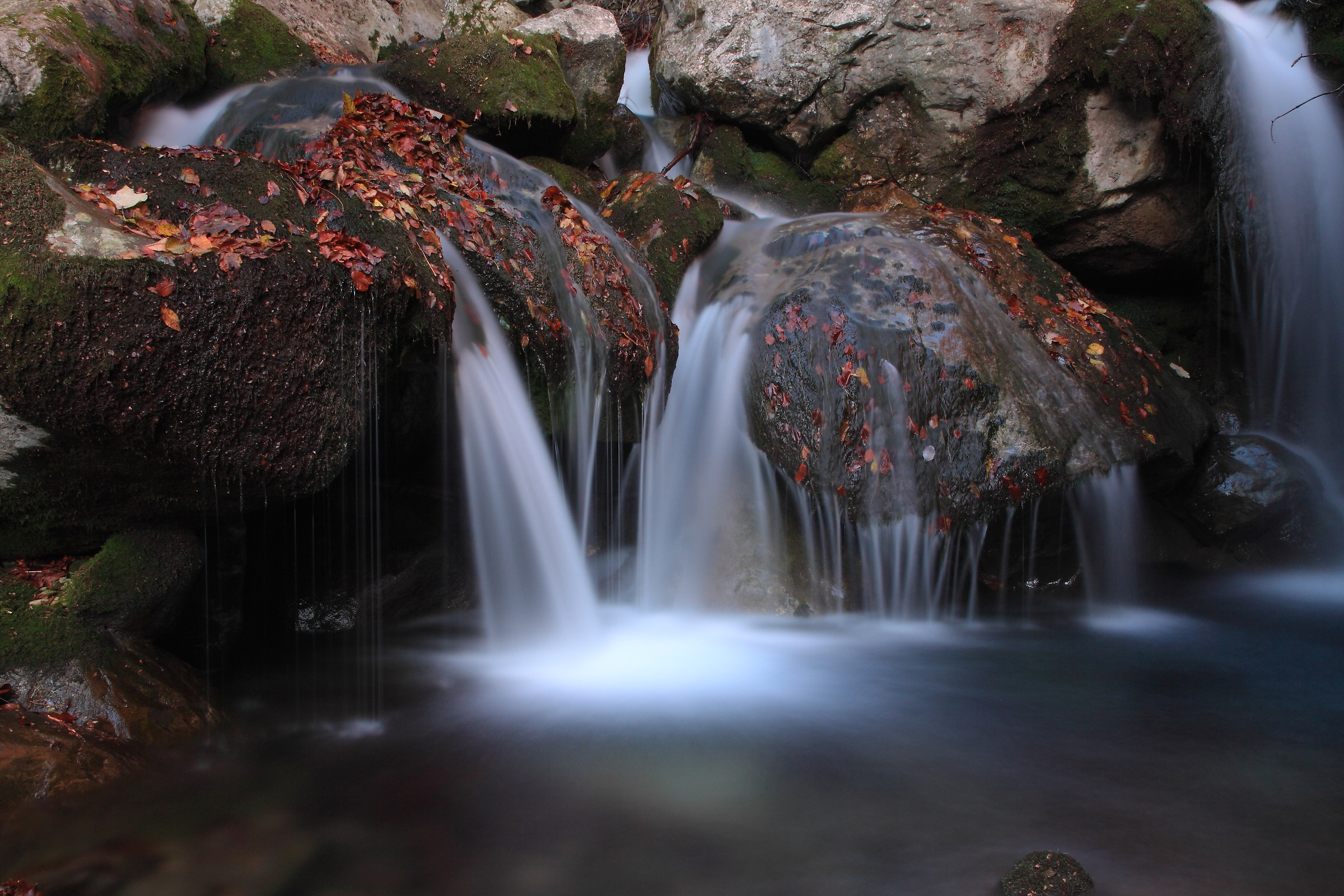 Ruscello in lunga esposizione