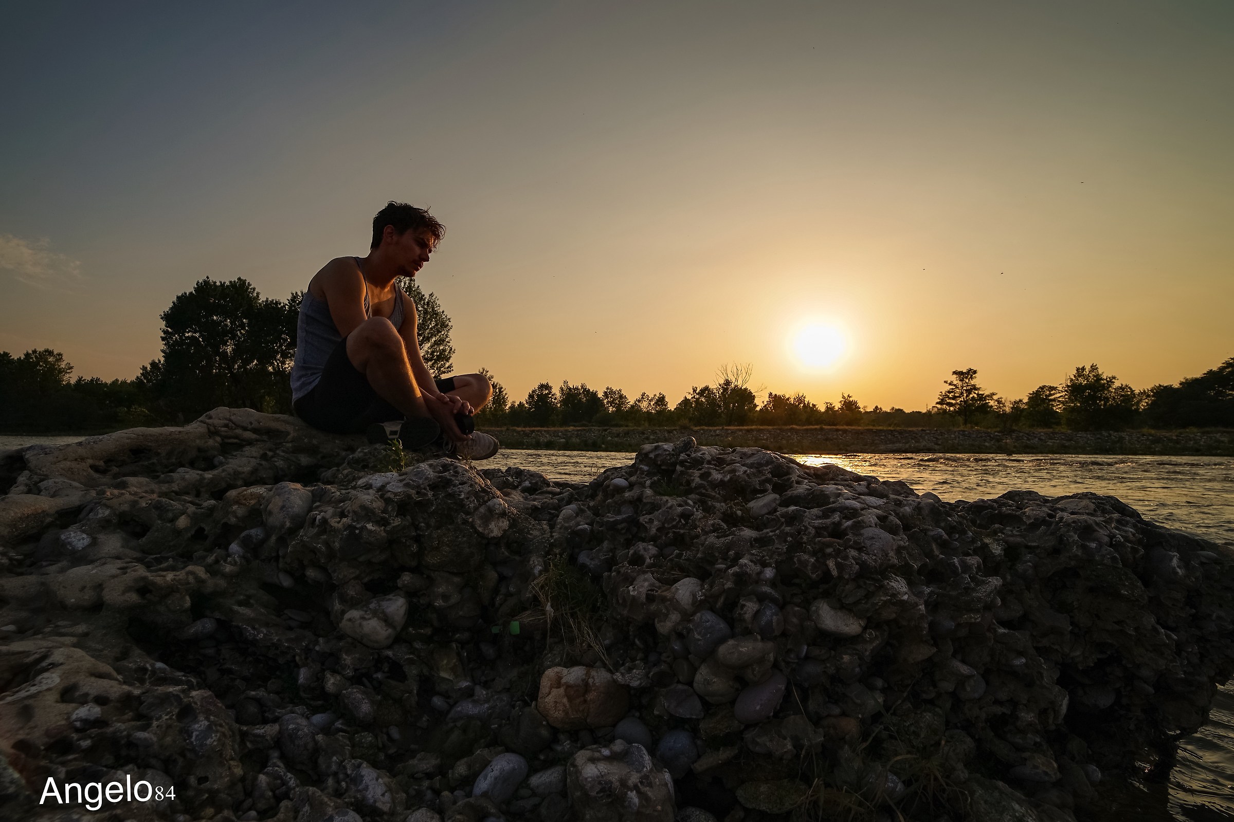 Riflettendo al tramonto