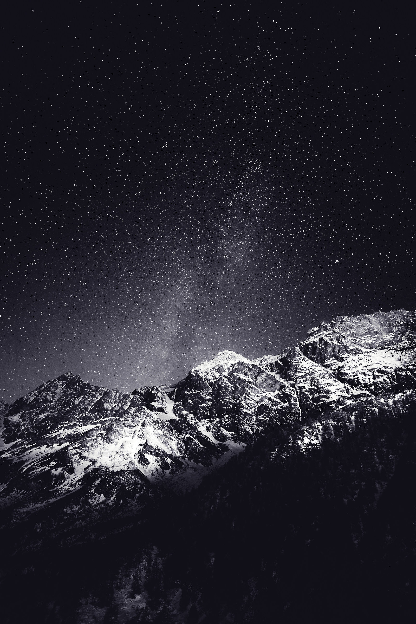 Via Lattea dal Lago Blu