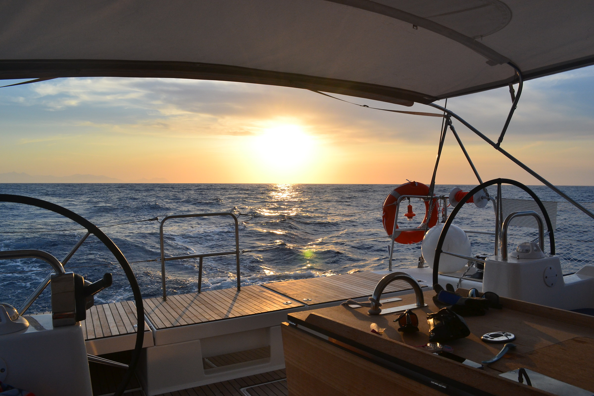 Sunset Aeolian islands