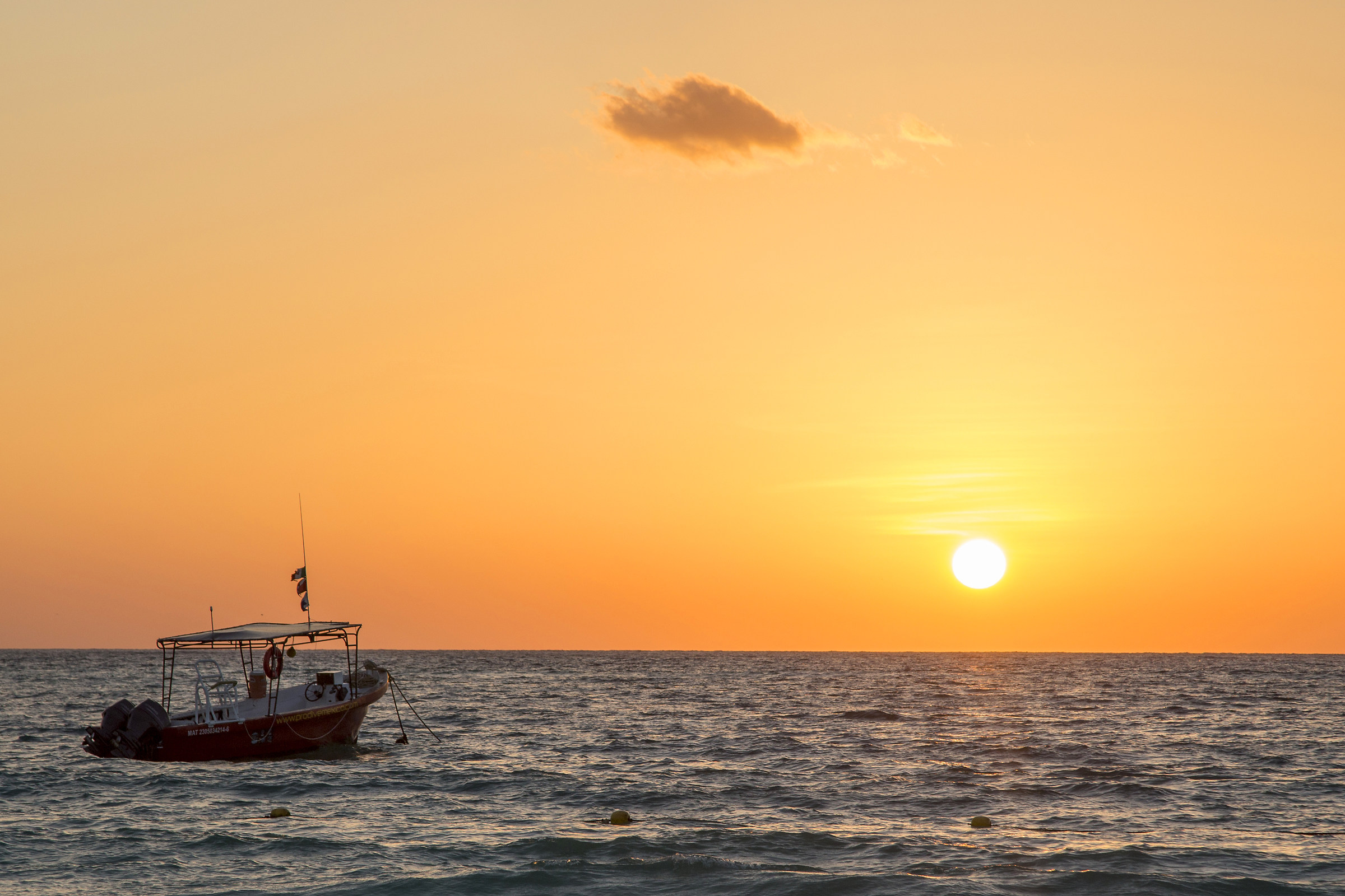 Sunrise at Playa Maroma-Mexico