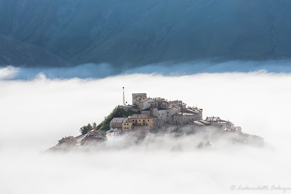 Between the clouds.....