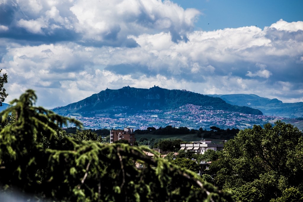 Watching from the sea to the mountains