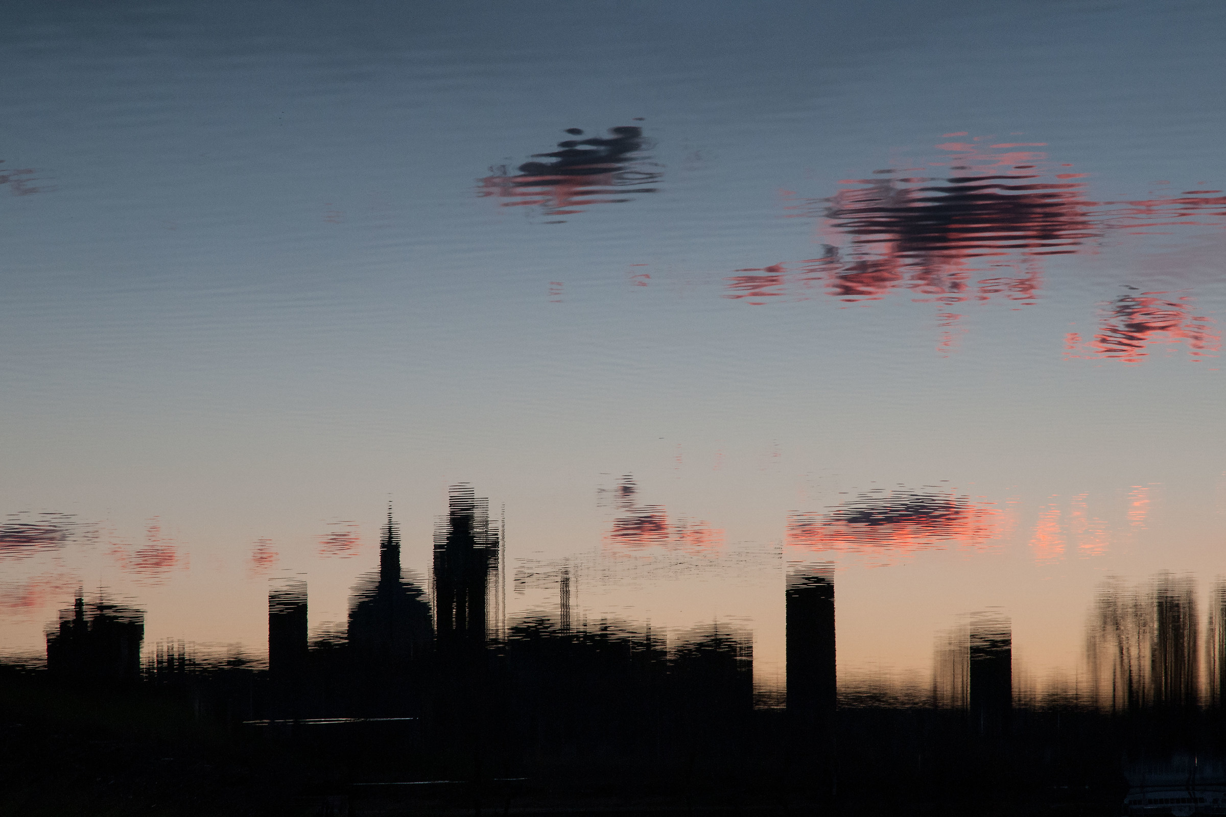 Mantova is reflected in the lake