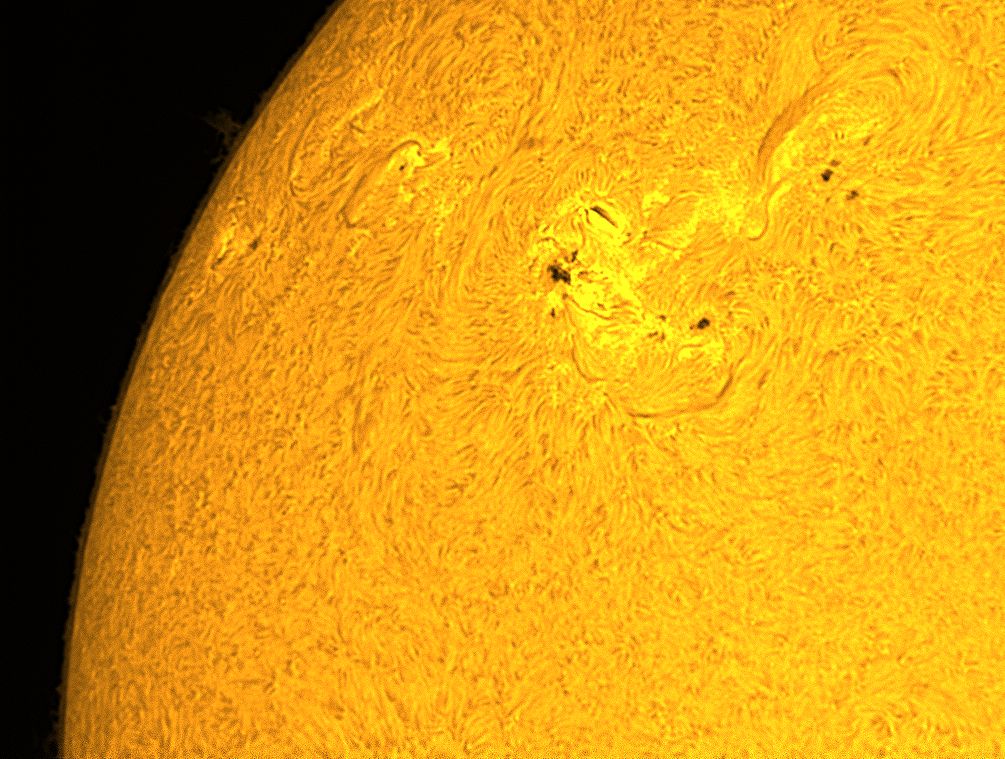 macchie e filamenti solari