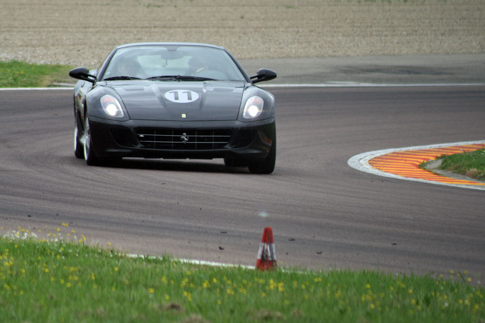 Ferrari 599 on track