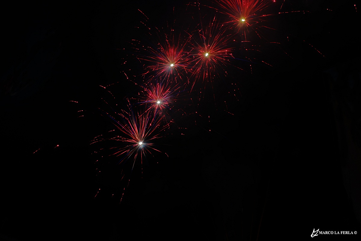 Fuochi d'artificio sul lago