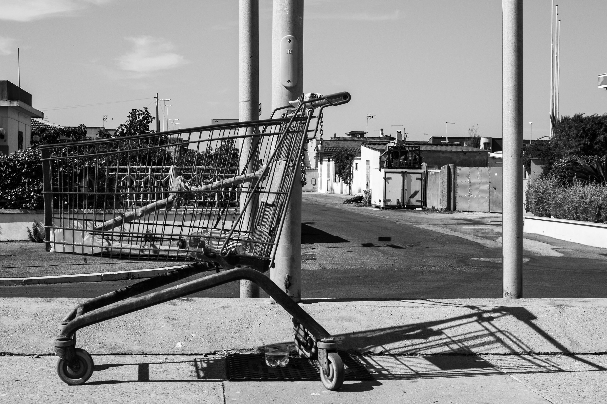 Shopping cart at the port