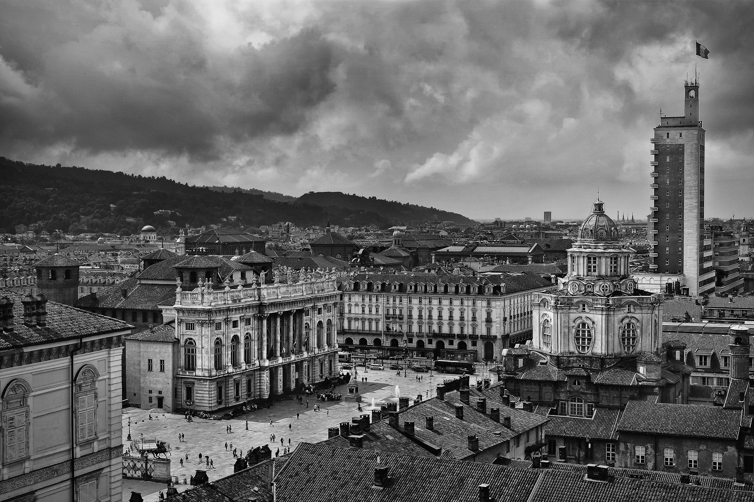 Piazza Duomo from Castle
