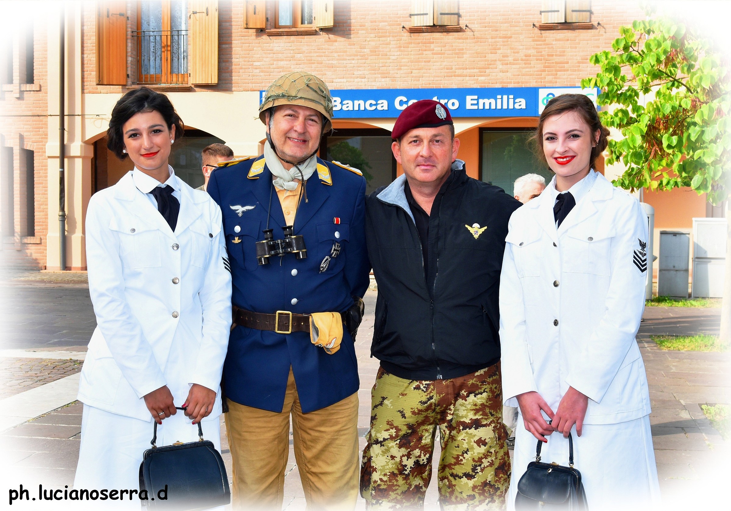 Contained with military uniforms of World War II