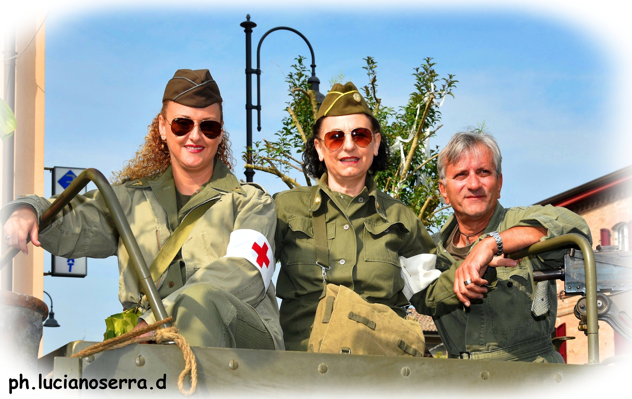 Contained with military uniforms of World War II