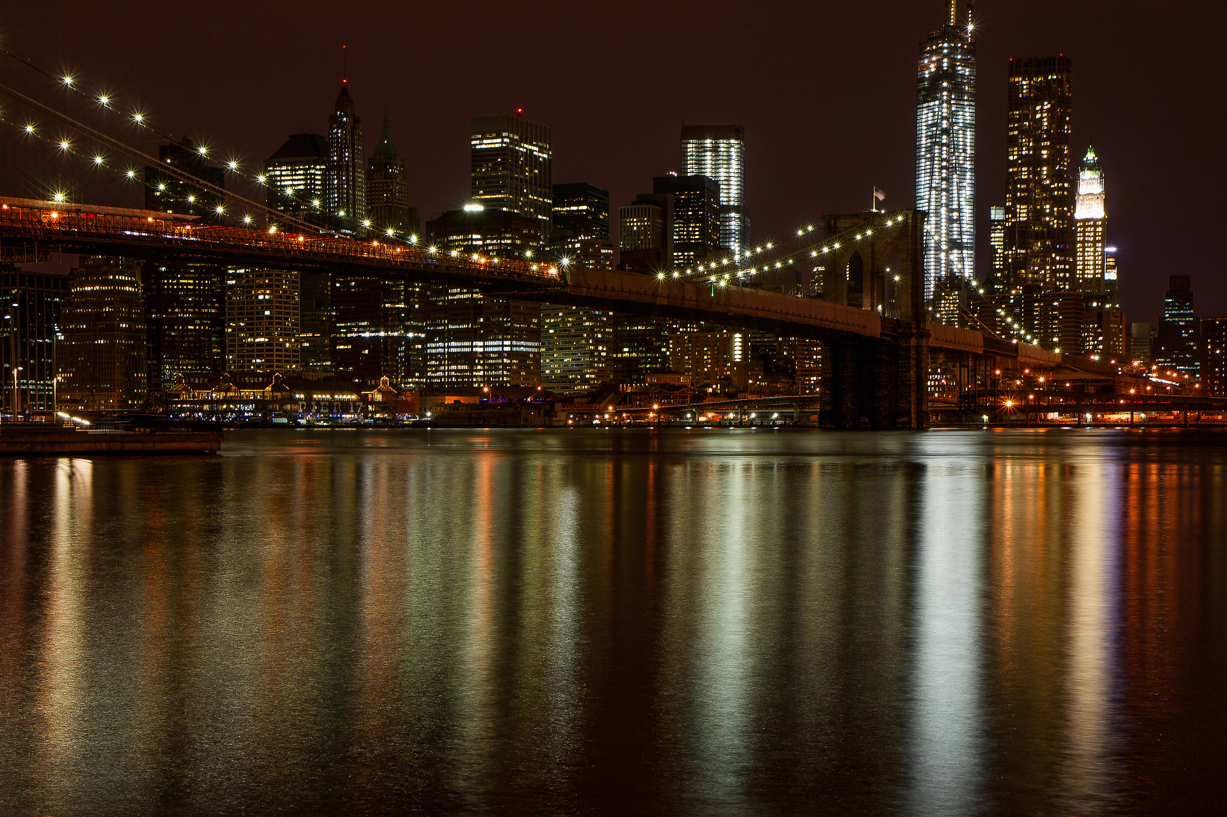 Financial district from Brooklyn