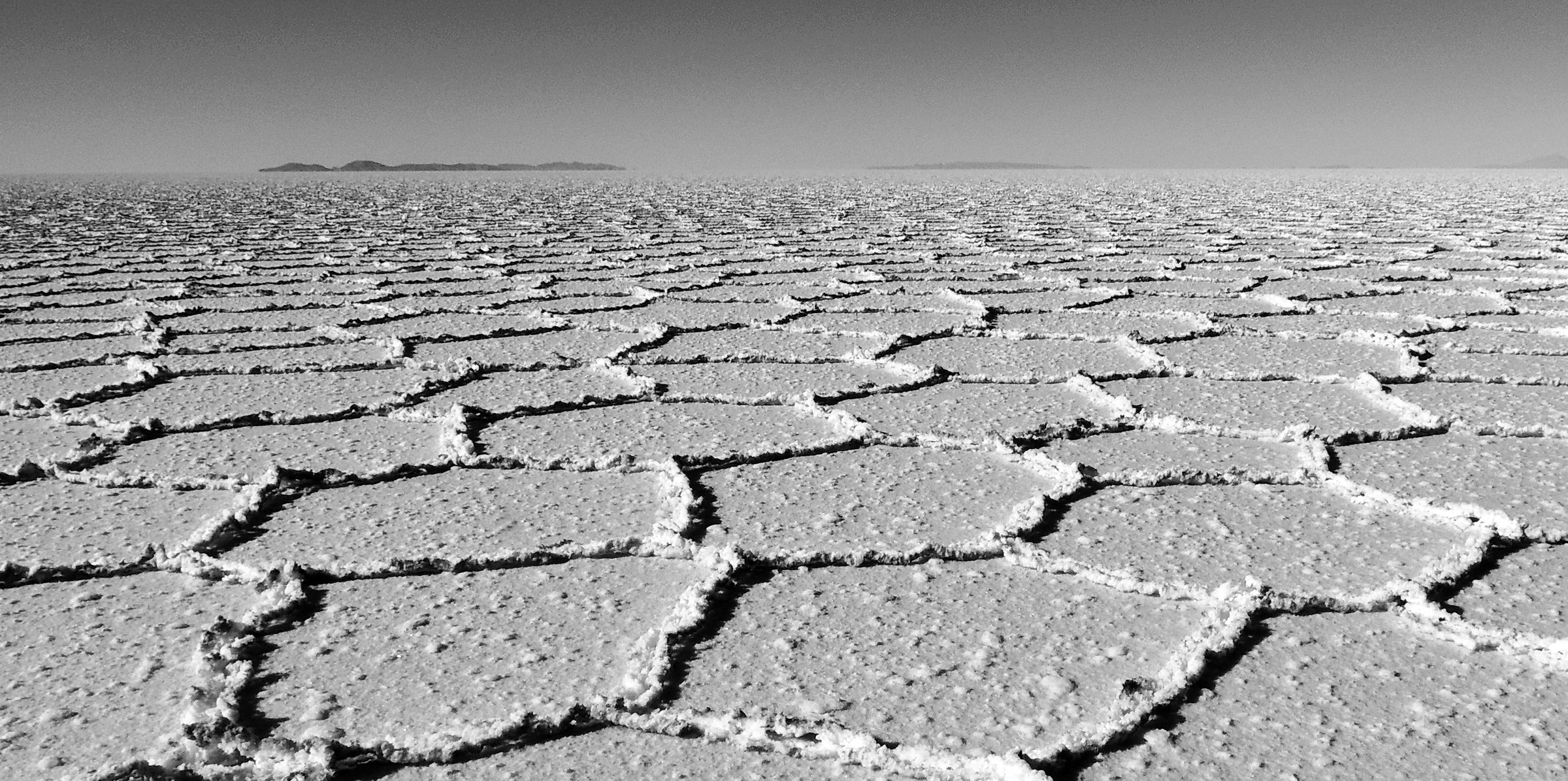 Bolivian highlands: polygonal geometries of salt