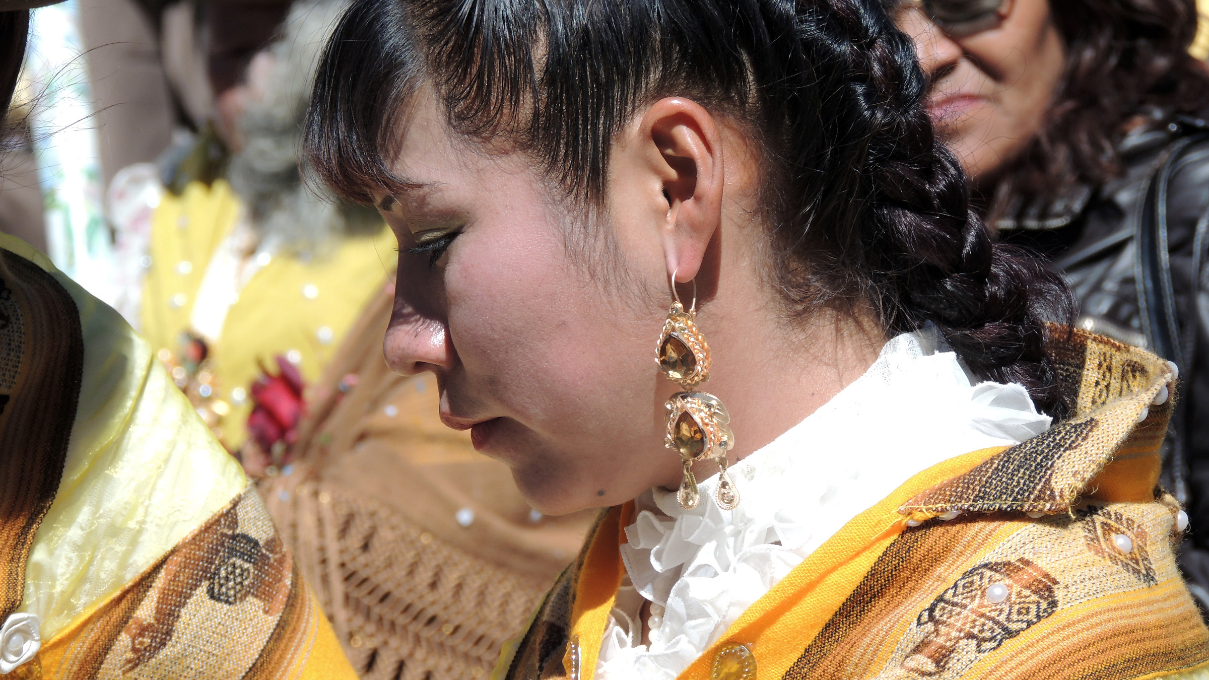 Bolivia, plateaus: party to Uyuni, femininity Andean